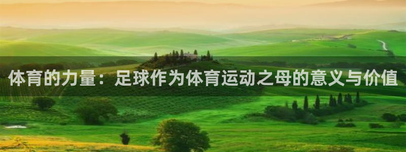 米兰体育官方正版app娱乐平台：体育的力量：足球作为体育运动
