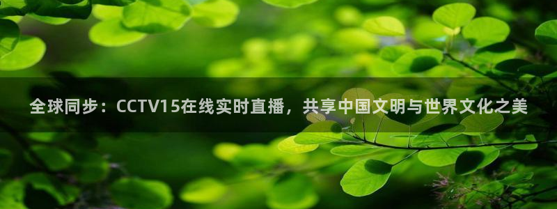 龙门直播体育直播：全球同步：CCTV15在线实时直播，共享中国文明与世界文化之美